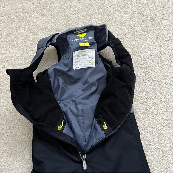 Obermeyer Chilkat Bib Pant Snow Ski I-Grow Little Boys Toddler Size 3 #65012, - Picture 7 of 16